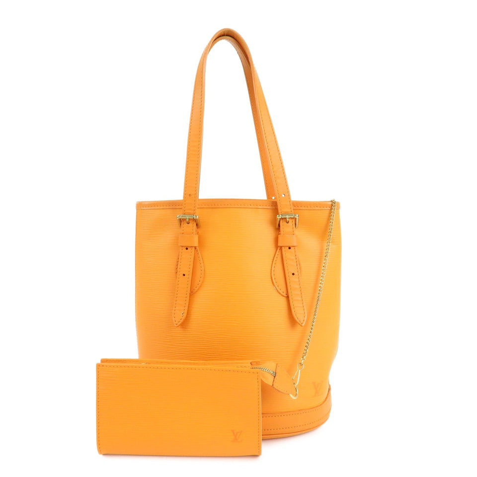Louis Vuitton Epi Bucket PM Shoulder Bag Mandarin M5899H