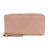 Louis Vuitton Monogram Empreinte Zippy Wallet Rose Poudre M64090