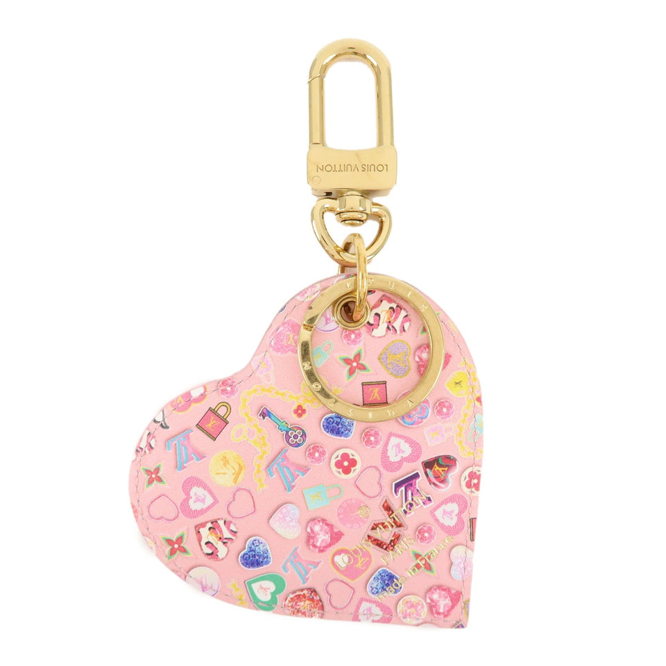 Louis Vuitton Monogram Vernis Porte Cles Love Lock Heart M01164