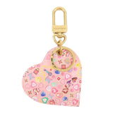 Louis Vuitton Monogram Vernis Porte Cles Love Lock Heart M01164