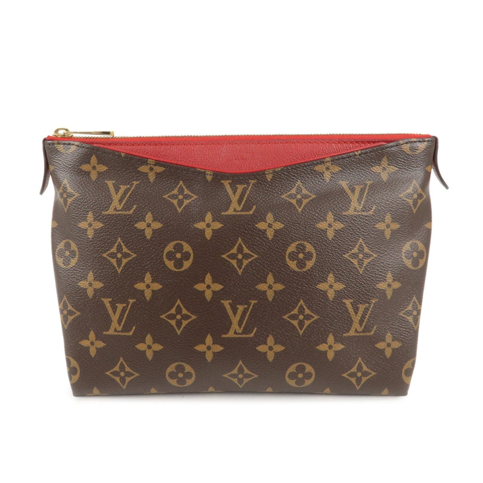 Louis Vuitton Monogram Pallas Beauty Case Brown Red M64123