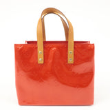 Louis Vuitton Monogram Vernis Lead PM Hand Bag Rouge M91088