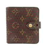 Louis Vuitton Monogram Perfor Compact Zip Wallet Fuchsia M95188