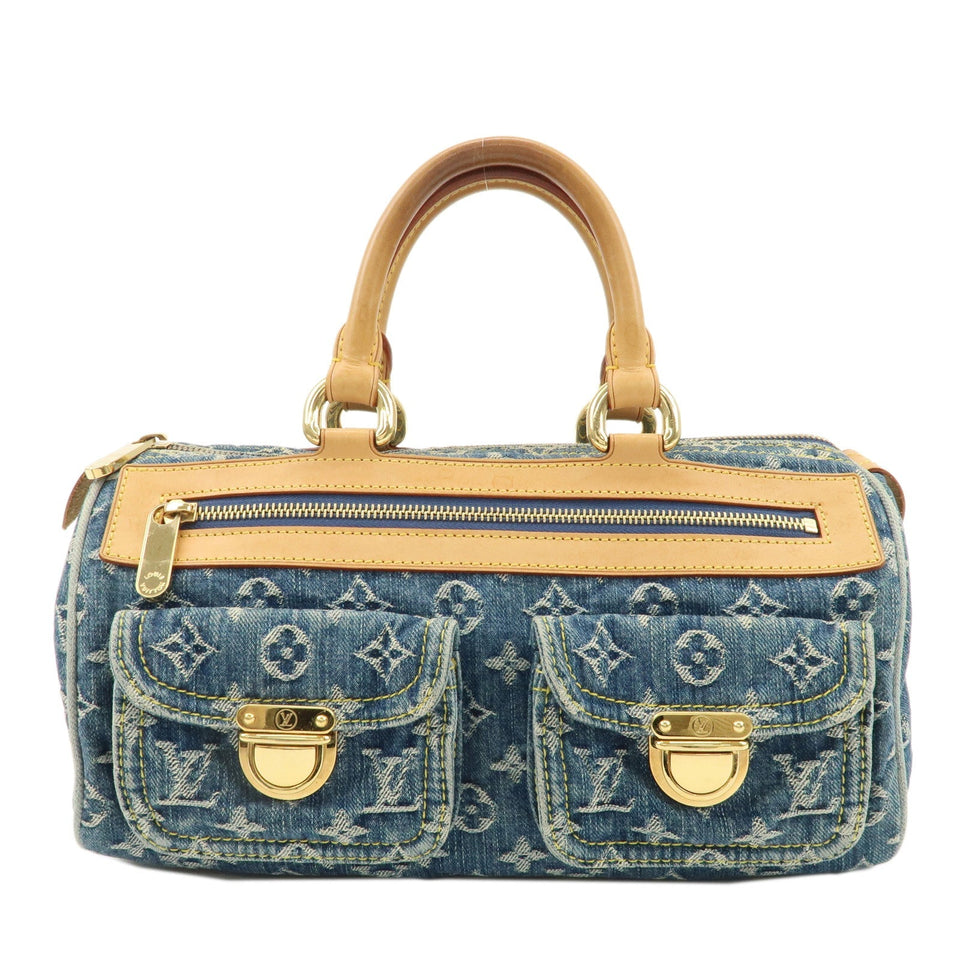 Louis Vuitton Monogram Denim Neo Speedy Boston Bag Blue M95019
