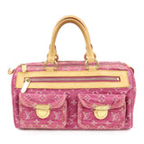 Louis Vuitton Monogram Denim Neo Speedy Boston Bag Pink M95214