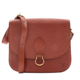 Louis Vuitton Epi Saint Cloud Shoulder Bag Kenya Brown M52193