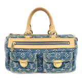 Louis Vuitton Monogram Denim Neo Speedy Boston Bag Blue M95019