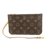Louis Vuitton Monogram Pouch For Neverfull PM Brown Fuchsia