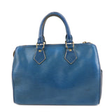 Louis Vuitton Epi Speedy 25 Hand Boston Bag Blue M43015