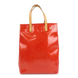 Louis Vuitton Monogram Vernis Lead MM Tote Bag Rouge M91086