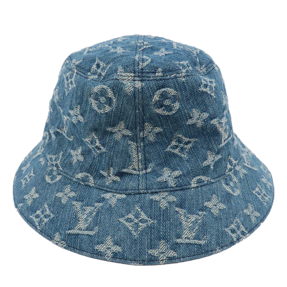 Louis Vuitton Monogram Denim Bucket Hat Essential 58 M78772