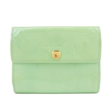 Louis Vuitton Monogram Vernis Ludlow Wallet Lime Green