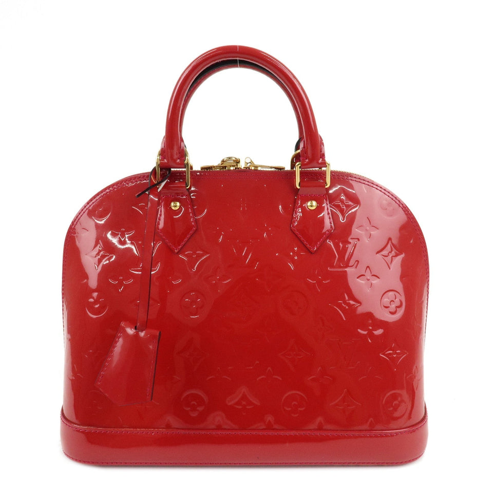 Louis Vuitton Monogram Vernis Alma PM Rose Indien Hand Bag M91770