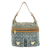 Louis Vuitton Monogram Denim Baggy GM Shoulder Bag M95048