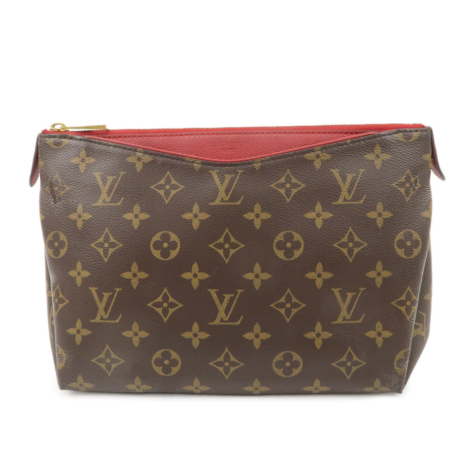 Louis Vuitton Monogram Pallas Beauty Case Brown Red M64123