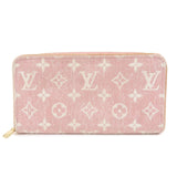 Louis Vuitton Monogram Denim Zippy Wallet Round Zip Wallet M81182