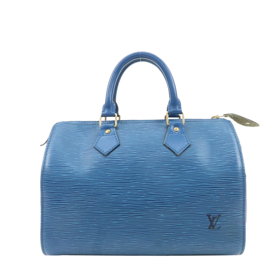 Louis Vuitton Epi Speedy 30 Hand Bag Boston Bag Blue M43005