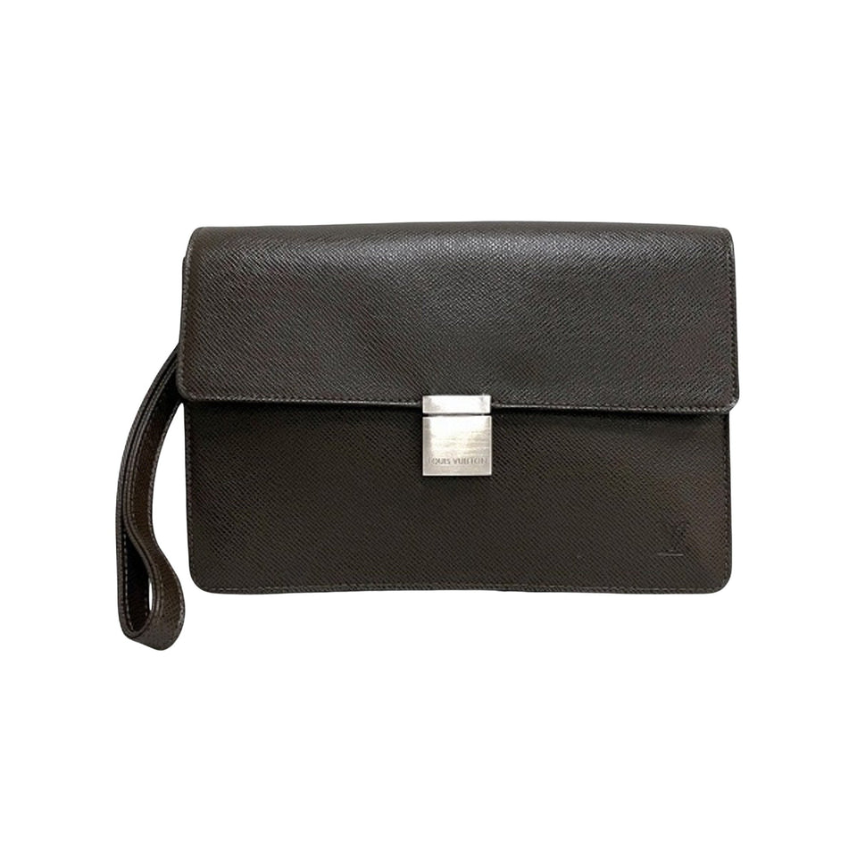 Louis Vuitton Selenga  Leather Clutch Bag