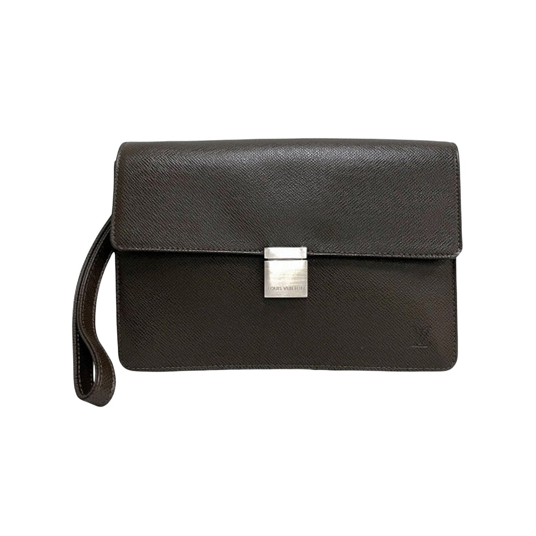 Louis Vuitton Selenga  Leather Clutch Bag