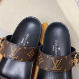 Louis Vuitton Bom Dia Flat Mule Slides Sandals