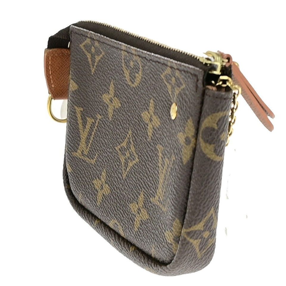 Louis Vuitton Pochette Clés  Canvas Clutch Bag