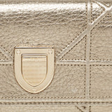 Dior Gold Leather Diorama Trifold Wallet