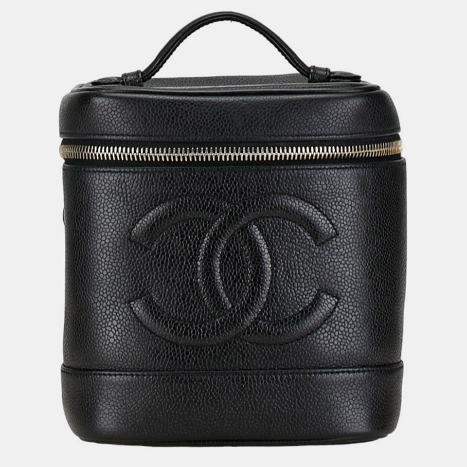 Black Patent Leather Vanity Case Clutch