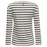 Dior No Great Women Artists Striped Cotton Linen Tshirt