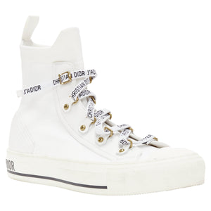 Christian Dior Walk'N'Dior sock knit logo lace high top sneakers