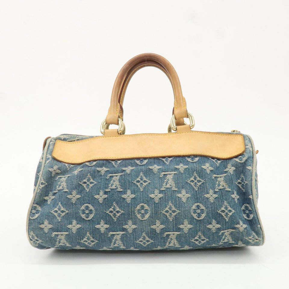 Louis Vuitton Monogram Denim Neo Speedy Boston Bag Blue M95019