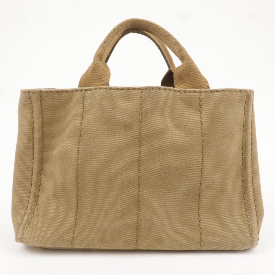 Prada Canapa Mini Canvas 2Way Bag Shoulder Bag Brown B2439G