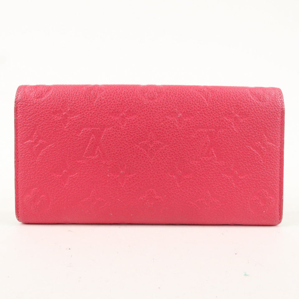 Louis Vuitton Monogram Empreinte Portefeuille Emily HotPink M62371