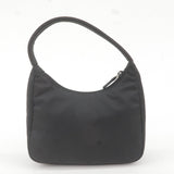 Prada Logo Nylon Hand Bag Pouch Purse NERO Black