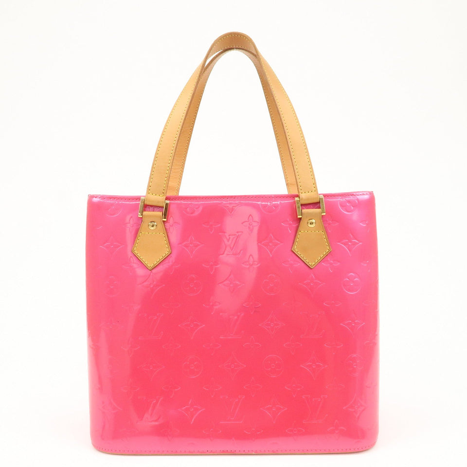 Louis Vuitton Monogram Vernis Houston Tote Bag Fuchsia Pink M91219