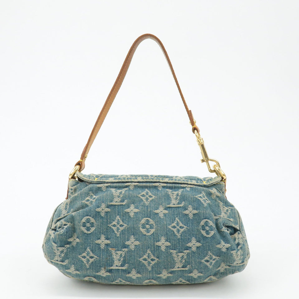 Louis Vuitton Monogram Denim Mini Pleaty Shoulder Bag M95050