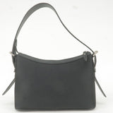 BURBERRY Nova Plaid Canvas Leather Shoulder Bag Beige Black