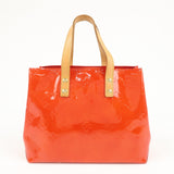 Louis Vuitton Monogram Vernis Lead PM Hand Bag M91088 Rouge