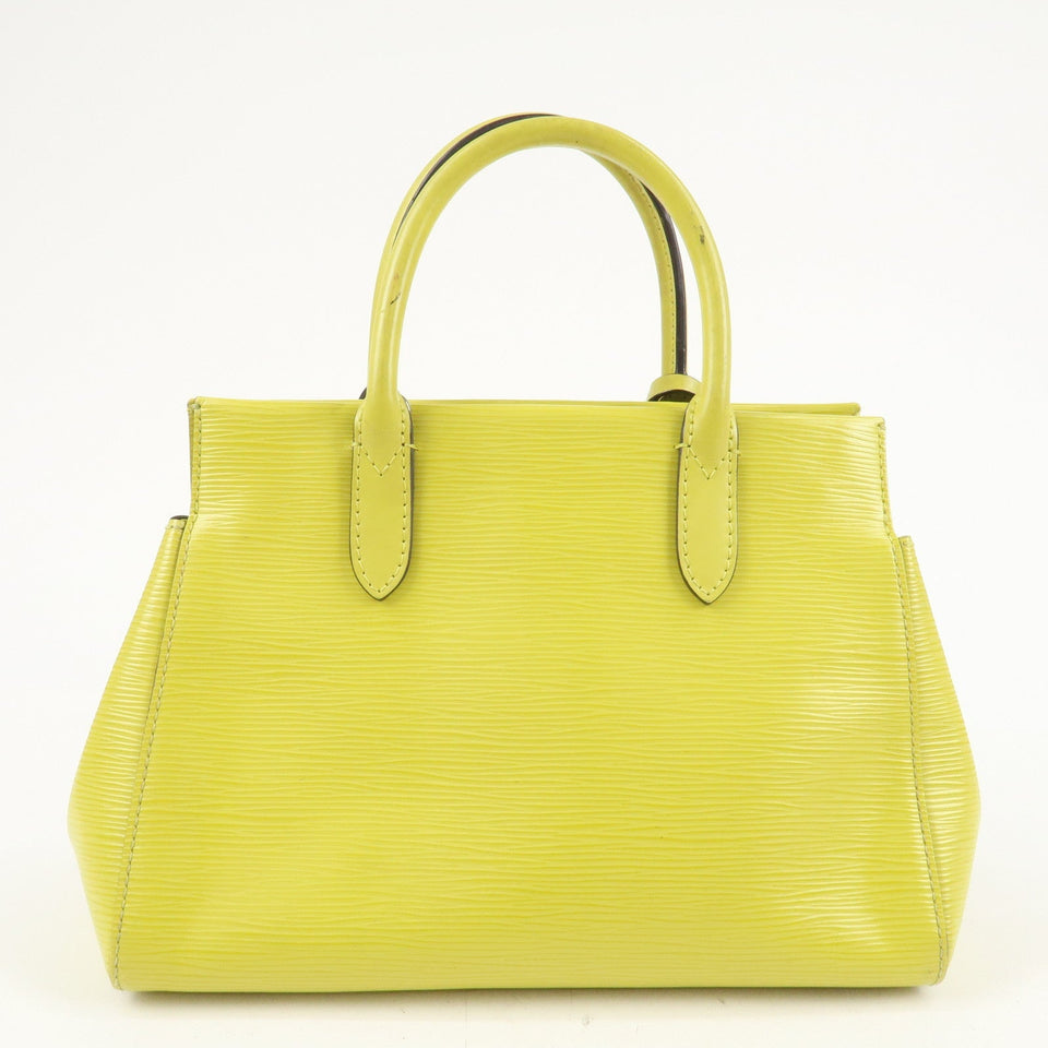 Louis Vuitton Epi Marly BB 2Way Bag Hand Bag Pistache M94617