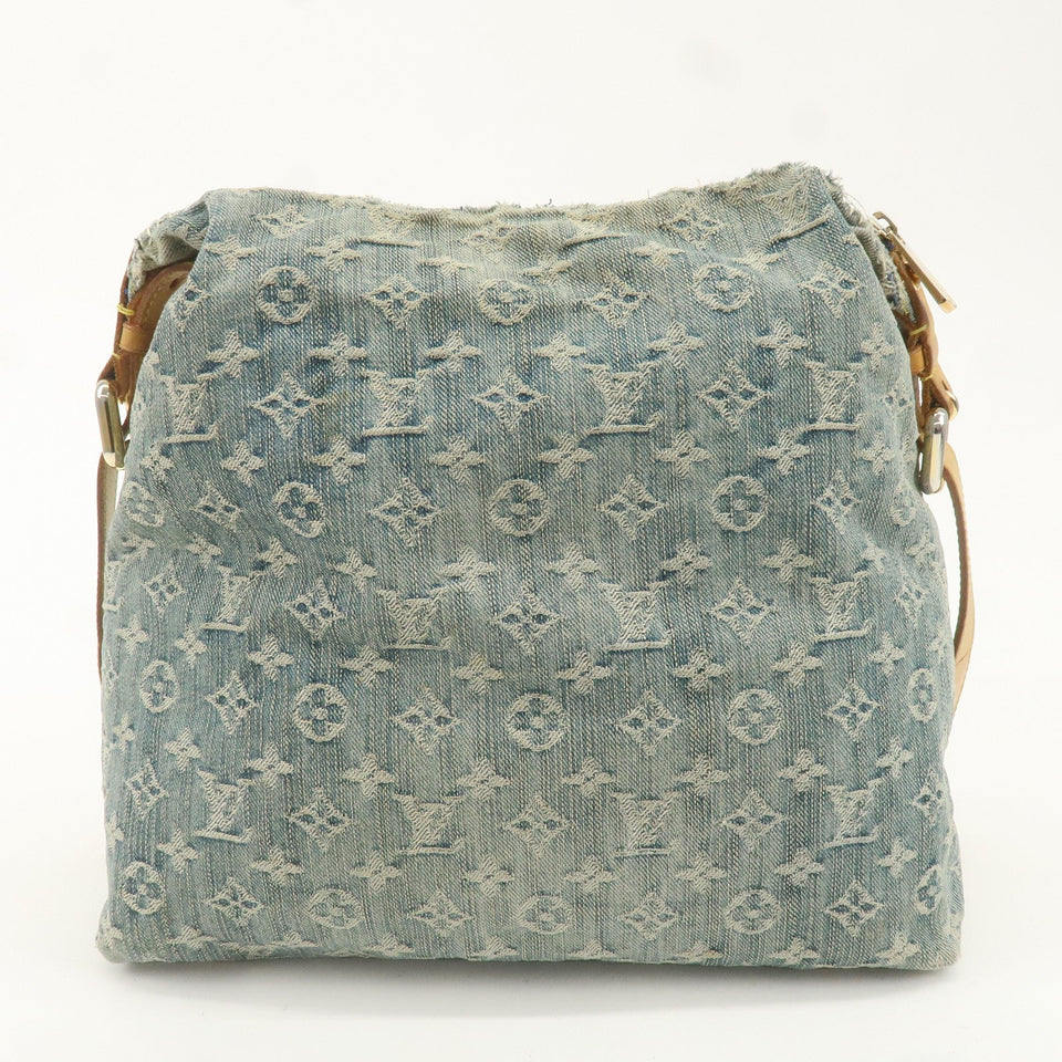 Louis Vuitton Monogram Denim Baggy GM Shoulder Bag M95048Used F/S