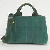 Prada Canapa Mini Canvas 2Way Bag Shoulder Bag Green B2439G