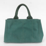 Prada Canapa Canvas Tote Bag Green BN2642