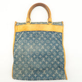 Louis Vuitton Monogram Denim Flat Shopper Tote Bag M95018