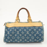 Louis Vuitton Monogram Denim Neo Speedy Boston Bag Blue M95019