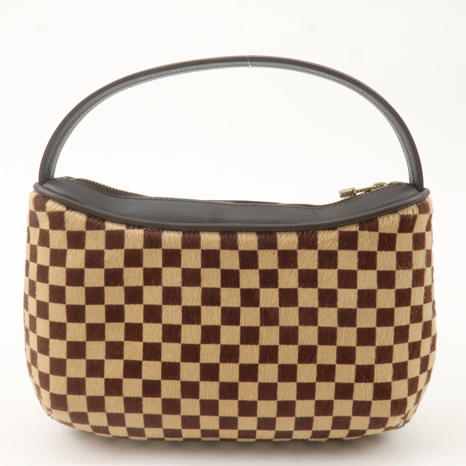 Louis Vuitton Damier Sauvage Tiger Hand Bag Brown M92132
