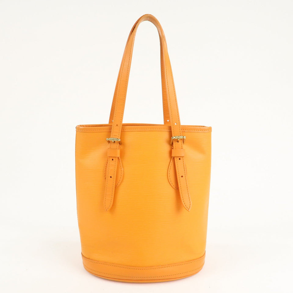 Louis Vuitton Epi Bucket PM Shoulder Bag Mandarin M5899H