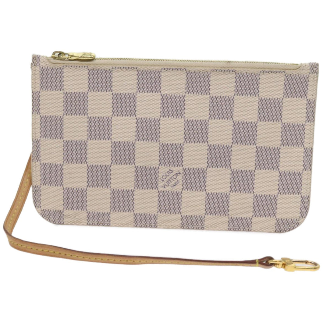 Louis Vuitton Neverfull Pouch  Canvas Clutch Bag