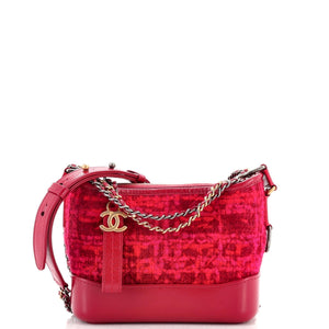 CHANEL Gabrielle Hobo Quilted Tweed and Calfskin Small
