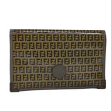 Fendi Zucchino  Canvas Clutch Bag (Pre-Owned)