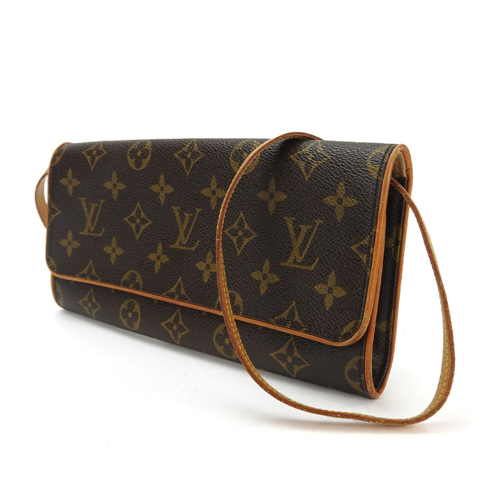 Louis Vuitton Pochette Twin  Canvas Clutch Bag