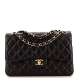 CHANEL Classic Double Flap Bag Quilted Lambskin Jumbo